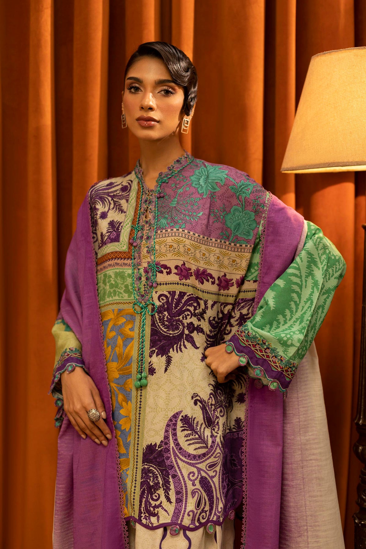 Sana Safinaz | Muzlin Winter 25 | 018B by Sana Safinaz - Designer Dress - Type : Ladies Clothes - Available at Libayah - 100% Original 
