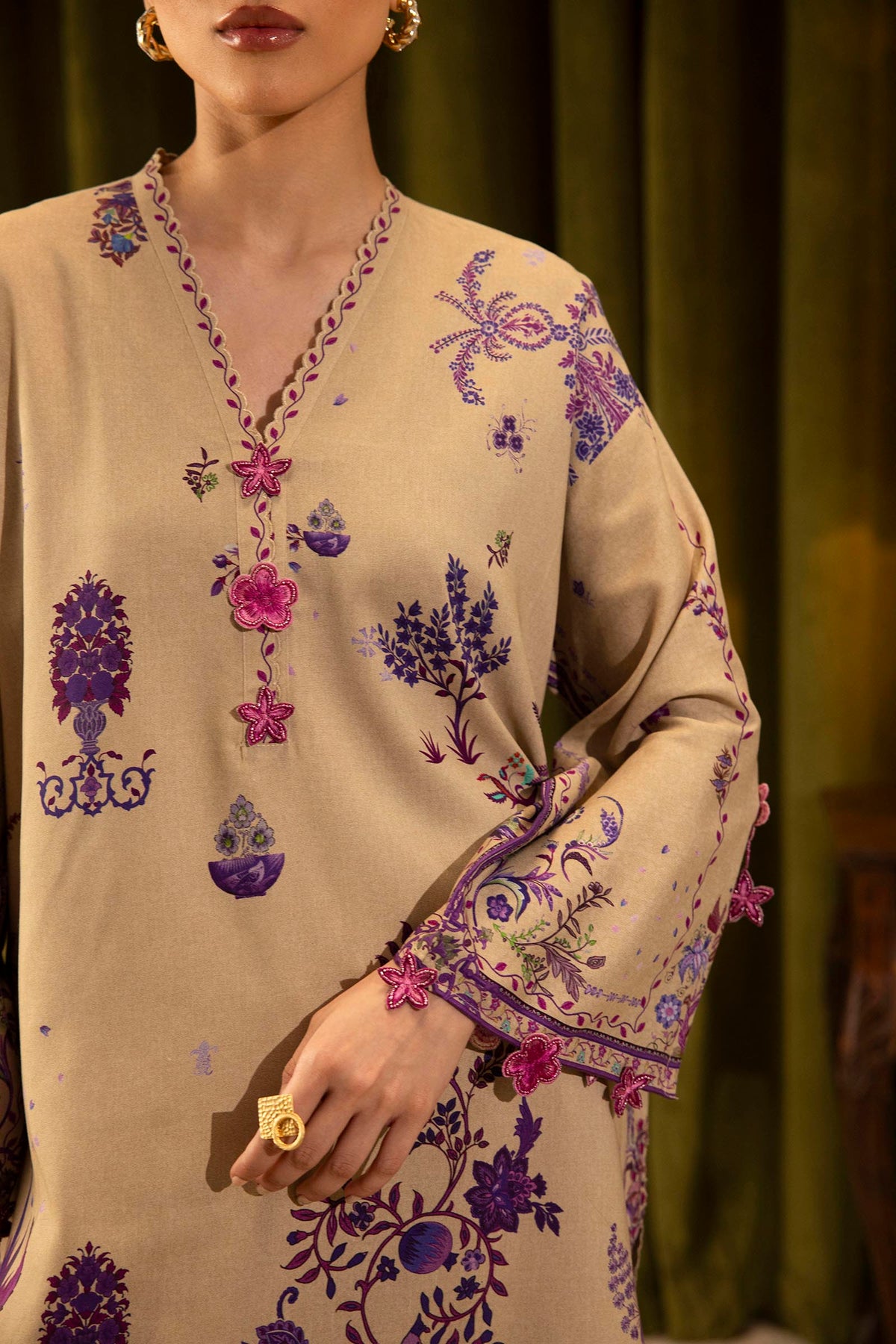 Sana Safinaz | Muzlin Winter 25 | 019A by Sana Safinaz - Designer Dress - Type : Ladies Clothes - Available at Libayah - 100% Original 