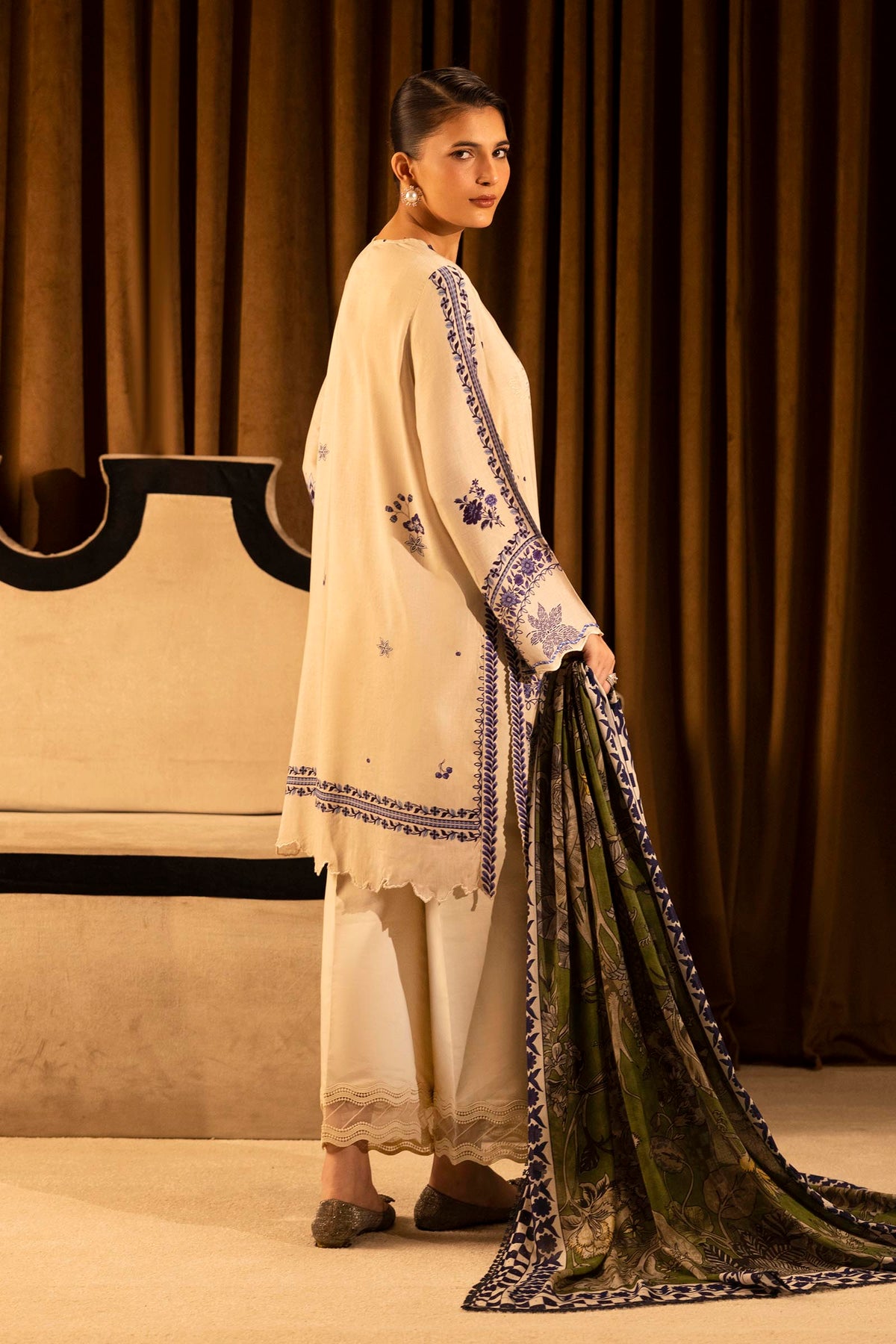 Sana Safinaz | Muzlin Winter 25 | 020B by Sana Safinaz - Designer Dress - Type : Ladies Clothes - Available at Libayah - 100% Original 