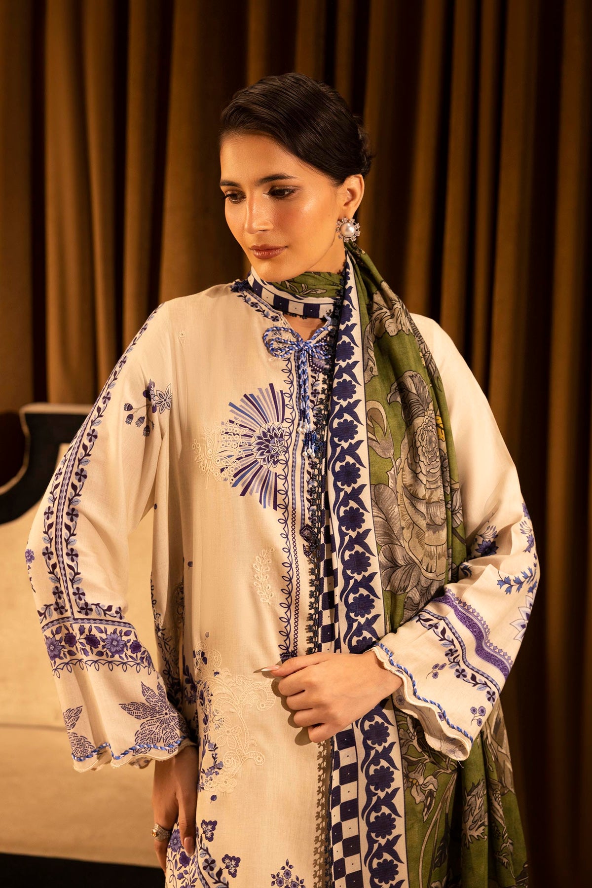 Sana Safinaz | Muzlin Winter 25 | 020B by Sana Safinaz - Designer Dress - Type : Ladies Clothes - Available at Libayah - 100% Original 