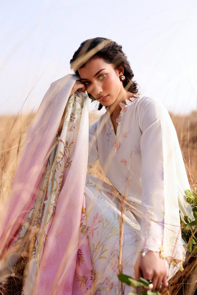 Sana Safinaz | Muzlin Spring 26 | M261-001A-CV by Sana Safinaz - Designer Dress - Type : Luxury Dress - Available at Libayah - 100% Original