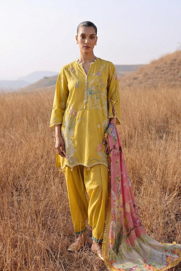 Sana Safinaz | Muzlin Spring 26 | M261-003B-CV by Sana Safinaz - Designer Dress - Type : Luxury Dress - Available at Libayah - 100% Original
