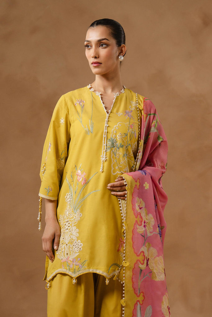 Sana Safinaz | Muzlin Spring 26 | M261-003B-CV by Sana Safinaz - Designer Dress - Type : Luxury Dress - Available at Libayah - 100% Original