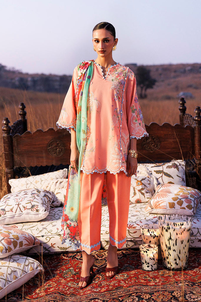Sana Safinaz | Muzlin Spring 26 | M261-005B-CV by Sana Safinaz - Designer Dress - Type : Luxury Dress - Available at Libayah - 100% Original