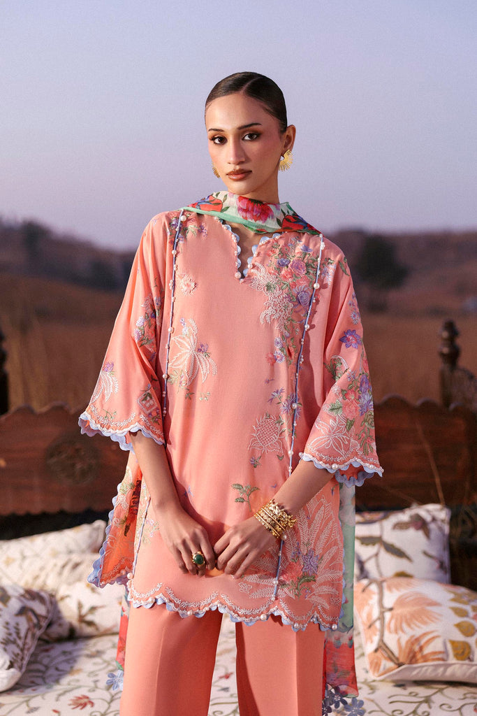Sana Safinaz | Muzlin Spring 26 | M261-005B-CV by Sana Safinaz - Designer Dress - Type : Luxury Dress - Available at Libayah - 100% Original