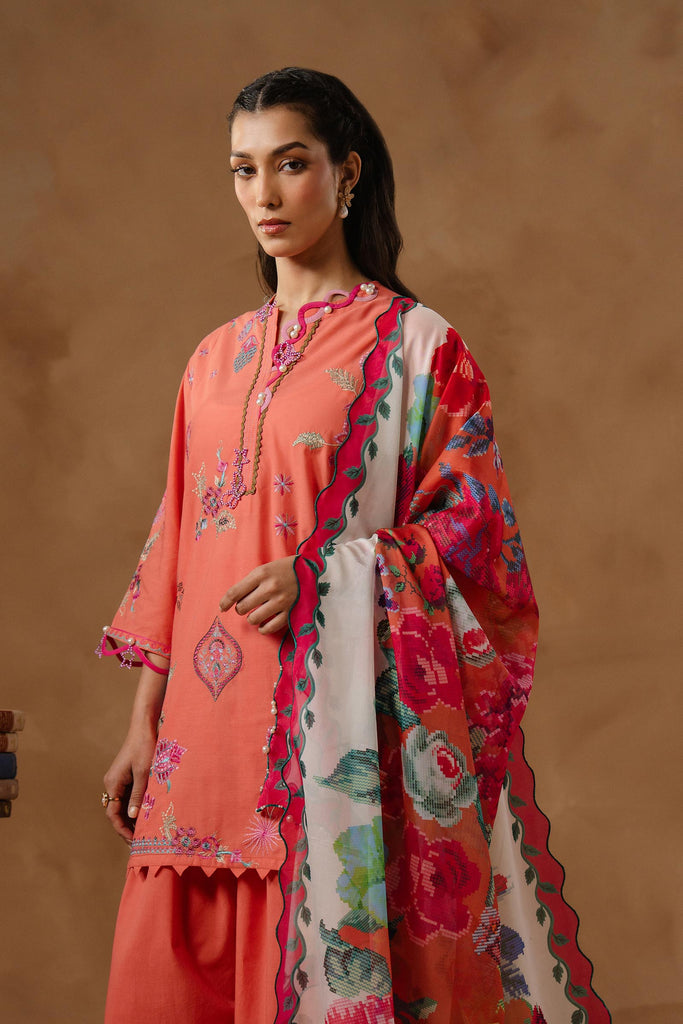Sana Safinaz | Muzlin Spring 26 | M261-006B-AL by Sana Safinaz - Designer Dress - Type : Luxury Dress - Available at Libayah - 100% Original