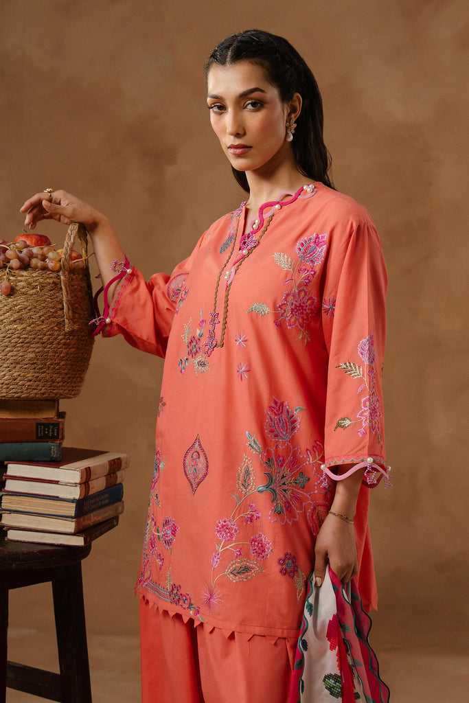 Sana Safinaz | Muzlin Spring 26 | M261-006B-AL by Sana Safinaz - Designer Dress - Type : Luxury Dress - Available at Libayah - 100% Original
