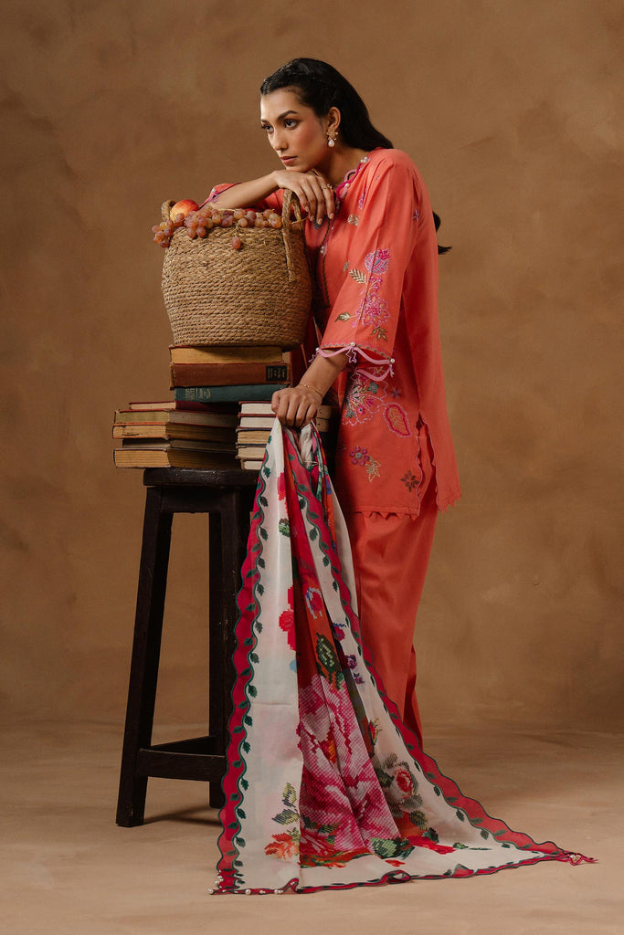 Sana Safinaz | Muzlin Spring 26 | M261-006B-AL by Sana Safinaz - Designer Dress - Type : Luxury Dress - Available at Libayah - 100% Original