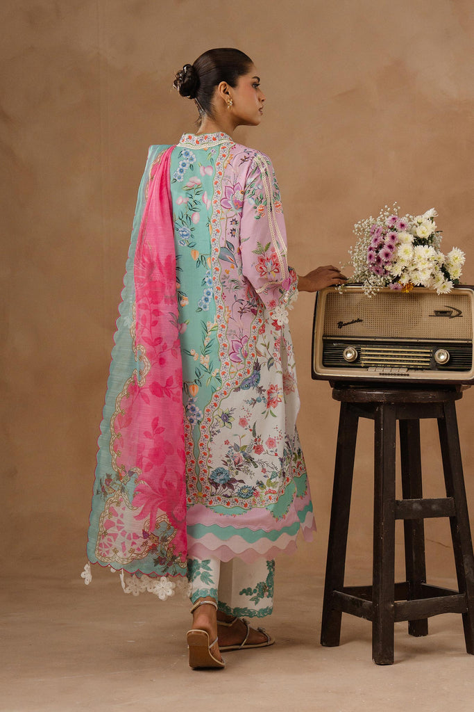 Sana Safinaz | Muzlin Spring 26 | M261-013A-CU by Sana Safinaz - Designer Dress - Type : Luxury Dress - Available at Libayah - 100% Original