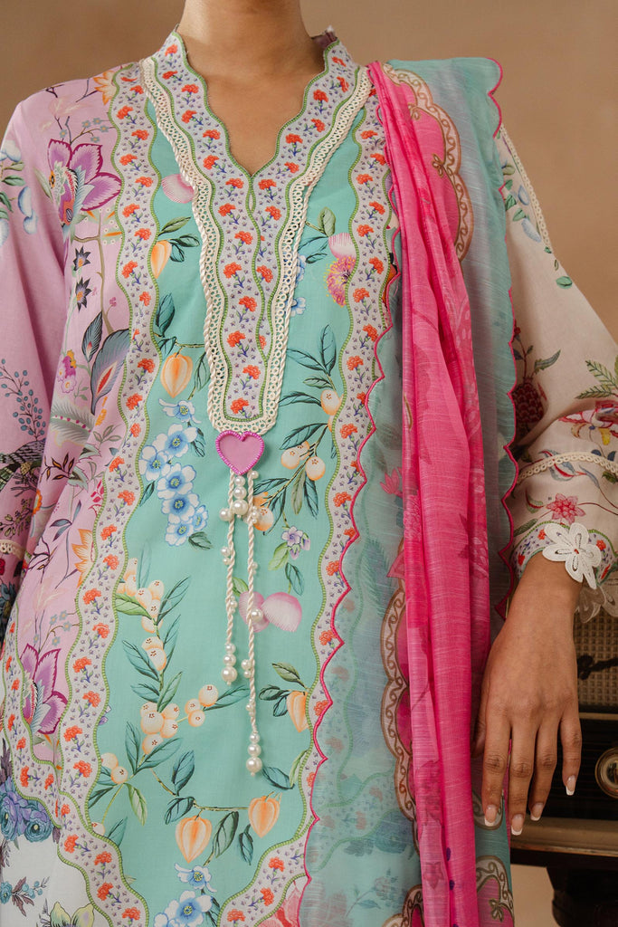 Sana Safinaz | Muzlin Spring 26 | M261-013A-CU by Sana Safinaz - Designer Dress - Type : Luxury Dress - Available at Libayah - 100% Original