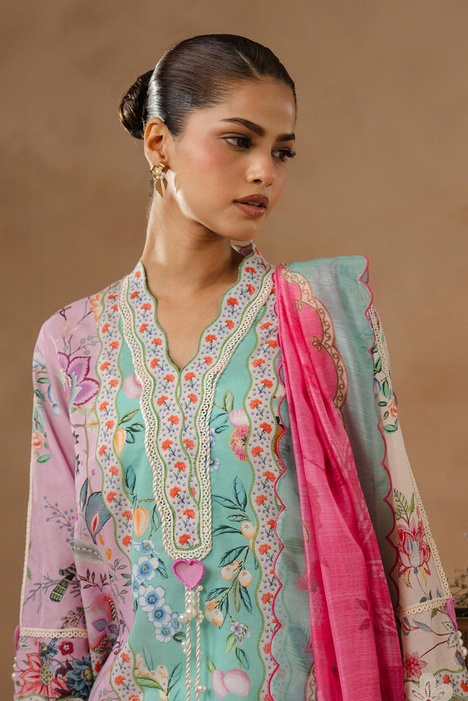 Sana Safinaz | Muzlin Spring 26 | M261-013A-CU by Sana Safinaz - Designer Dress - Type : Luxury Dress - Available at Libayah - 100% Original