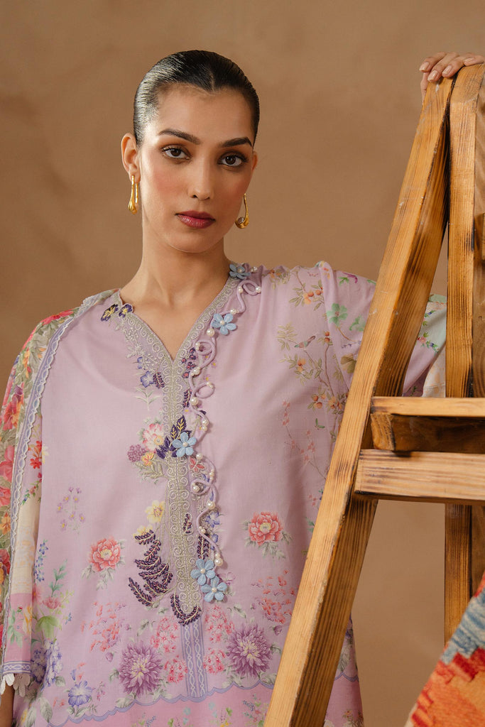Sana Safinaz | Muzlin Spring 26 | M261-014A-CU by Sana Safinaz - Designer Dress - Type : Luxury Dress - Available at Libayah - 100% Original