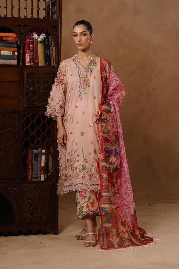 Sana Safinaz | Muzlin Spring 26 | M261-015B-CU by Sana Safinaz - Designer Dress - Type : Luxury Dress - Available at Libayah - 100% Original