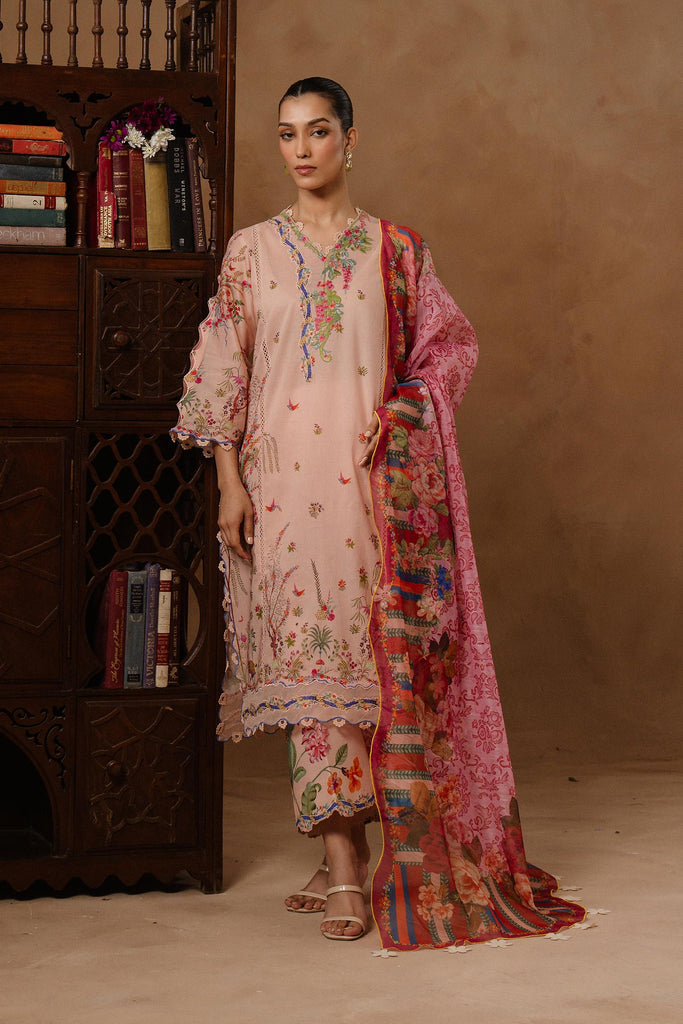 Sana Safinaz | Muzlin Spring 26 | M261-015B-CU by Sana Safinaz - Designer Dress - Type : Luxury Dress - Available at Libayah - 100% Original
