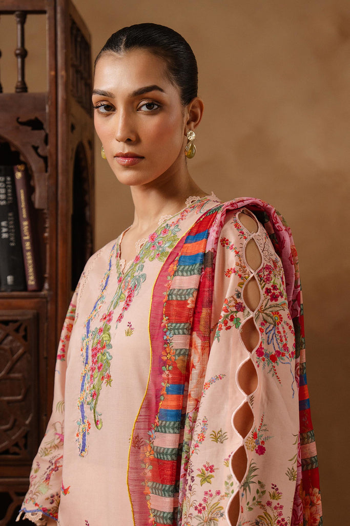 Sana Safinaz | Muzlin Spring 26 | M261-015B-CU by Sana Safinaz - Designer Dress - Type : Luxury Dress - Available at Libayah - 100% Original