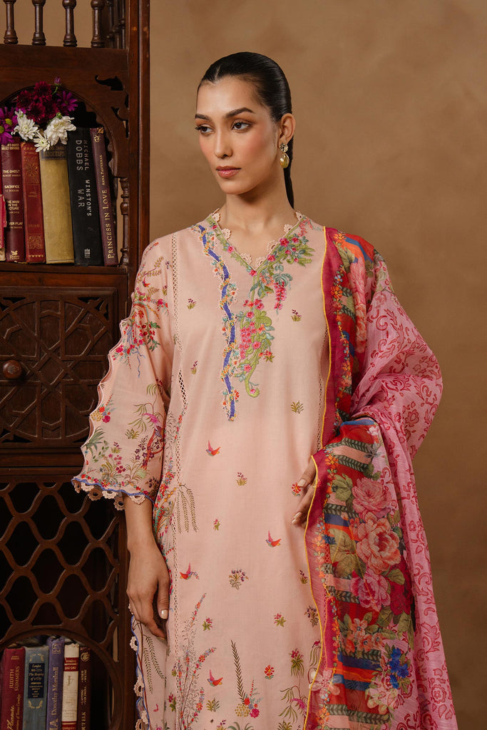 Sana Safinaz | Muzlin Spring 26 | M261-015B-CU by Sana Safinaz - Designer Dress - Type : Luxury Dress - Available at Libayah - 100% Original