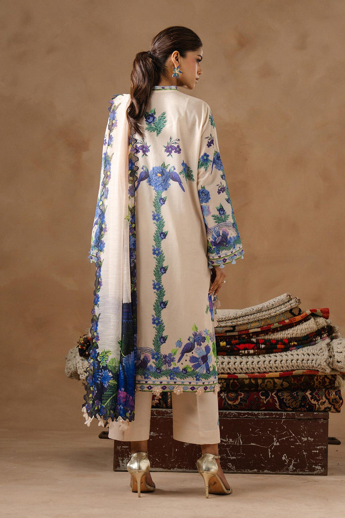 Sana Safinaz | Muzlin Spring 26 | M261-016A-CU by Sana Safinaz - Designer Dress - Type : Luxury Dress - Available at Libayah - 100% Original