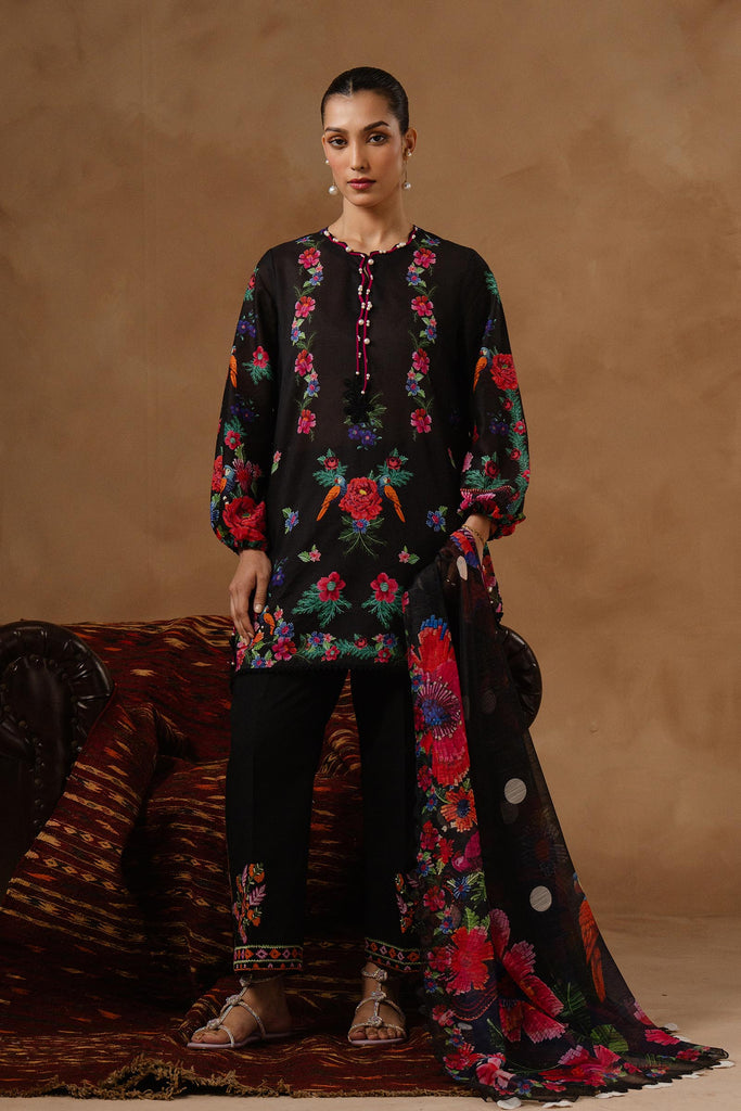 Sana Safinaz | Muzlin Spring 26 | M261-016B-CU by Sana Safinaz - Designer Dress - Type : Luxury Dress - Available at Libayah - 100% Original