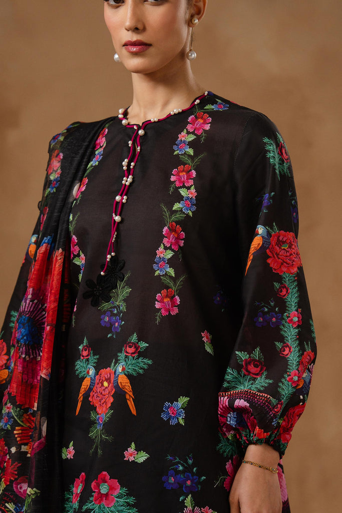 Sana Safinaz | Muzlin Spring 26 | M261-016B-CU by Sana Safinaz - Designer Dress - Type : Luxury Dress - Available at Libayah - 100% Original