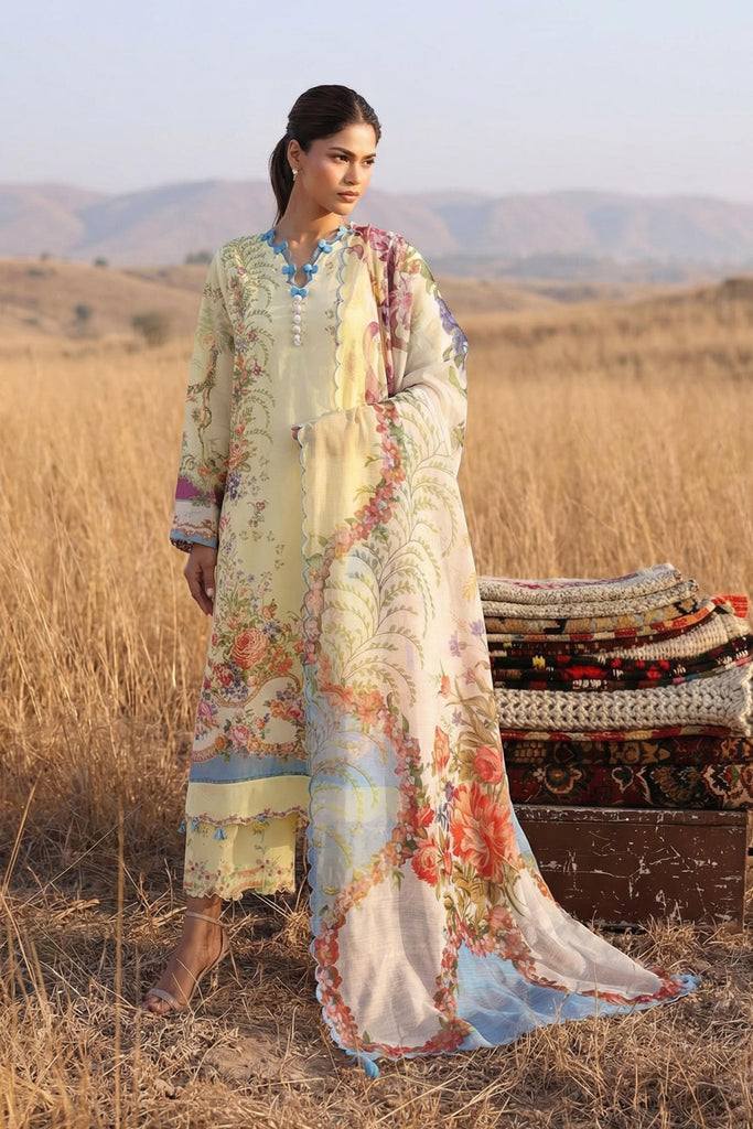 Sana Safinaz | Muzlin Spring 26 | M261-017B-AU by Sana Safinaz - Designer Dress - Type : Luxury Dress - Available at Libayah - 100% Original