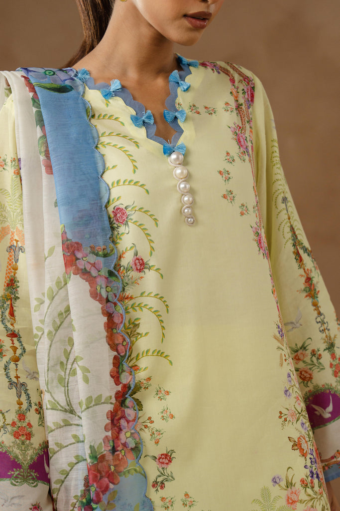 Sana Safinaz | Muzlin Spring 26 | M261-017B-AU by Sana Safinaz - Designer Dress - Type : Luxury Dress - Available at Libayah - 100% Original