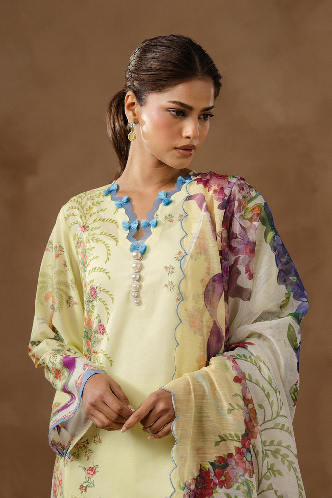 Sana Safinaz | Muzlin Spring 26 | M261-017B-AU by Sana Safinaz - Designer Dress - Type : Luxury Dress - Available at Libayah - 100% Original
