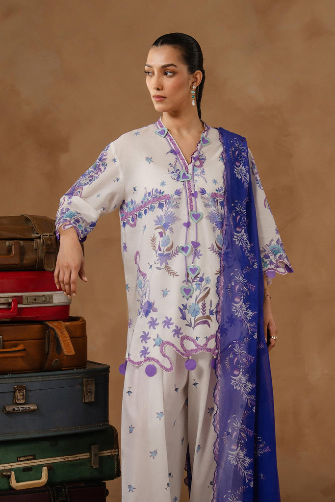 Sana Safinaz | Muzlin Spring 26 | M261-018A-CI by Sana Safinaz - Designer Dress - Type : Luxury Dress - Available at Libayah - 100% Original