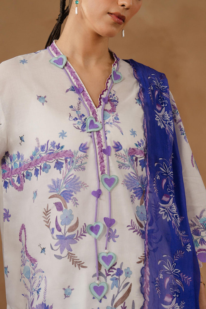 Sana Safinaz | Muzlin Spring 26 | M261-018A-CI by Sana Safinaz - Designer Dress - Type : Luxury Dress - Available at Libayah - 100% Original