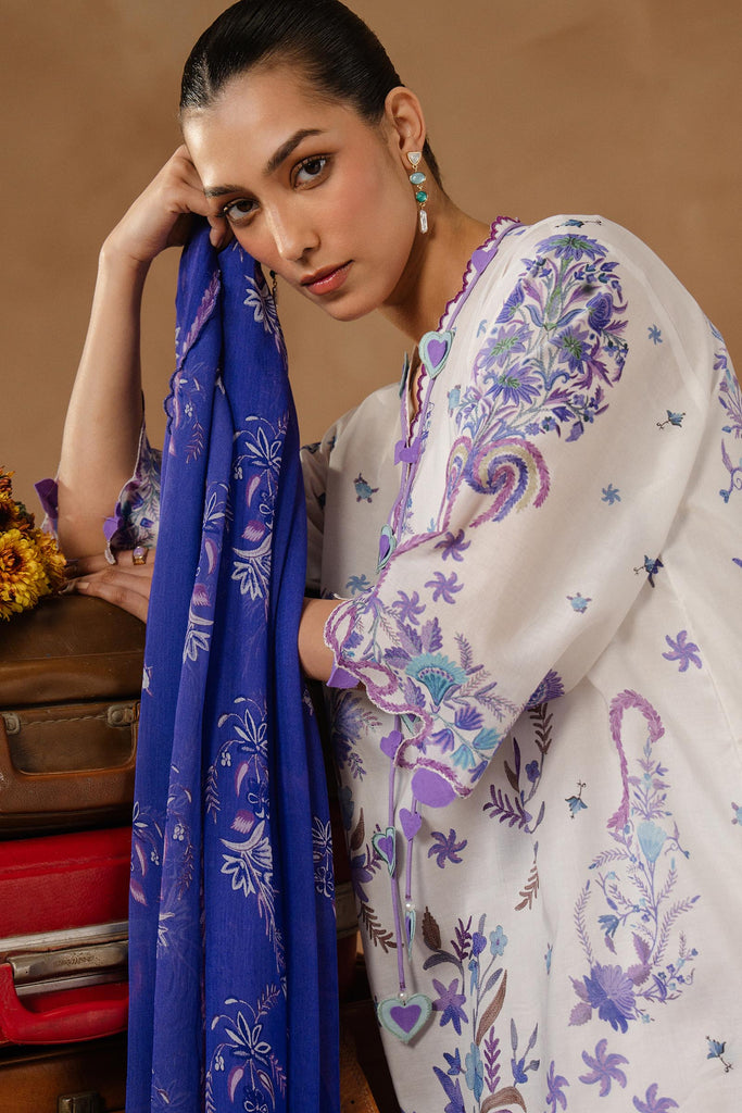 Sana Safinaz | Muzlin Spring 26 | M261-018A-CI by Sana Safinaz - Designer Dress - Type : Luxury Dress - Available at Libayah - 100% Original