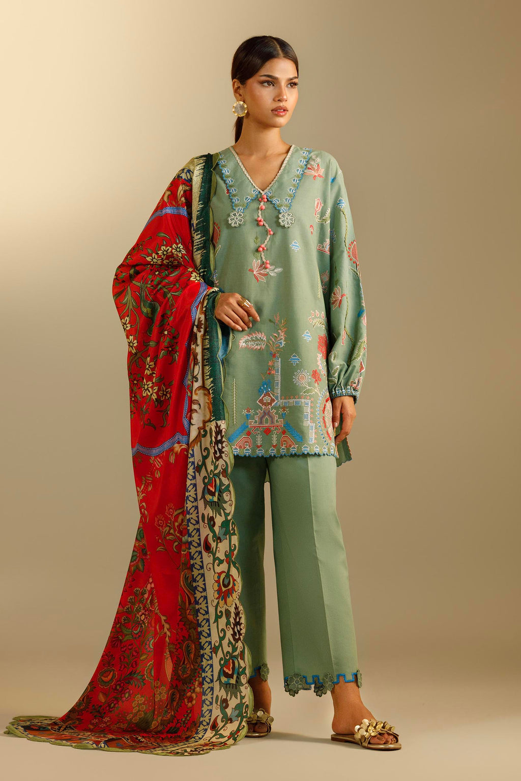 Sana Safinaz | Muzlin Summer 26 | 29-MS by Sana Safinaz - Designer Dress  - Type : Ladies Clothes - Available at Libayah - 100% Original 