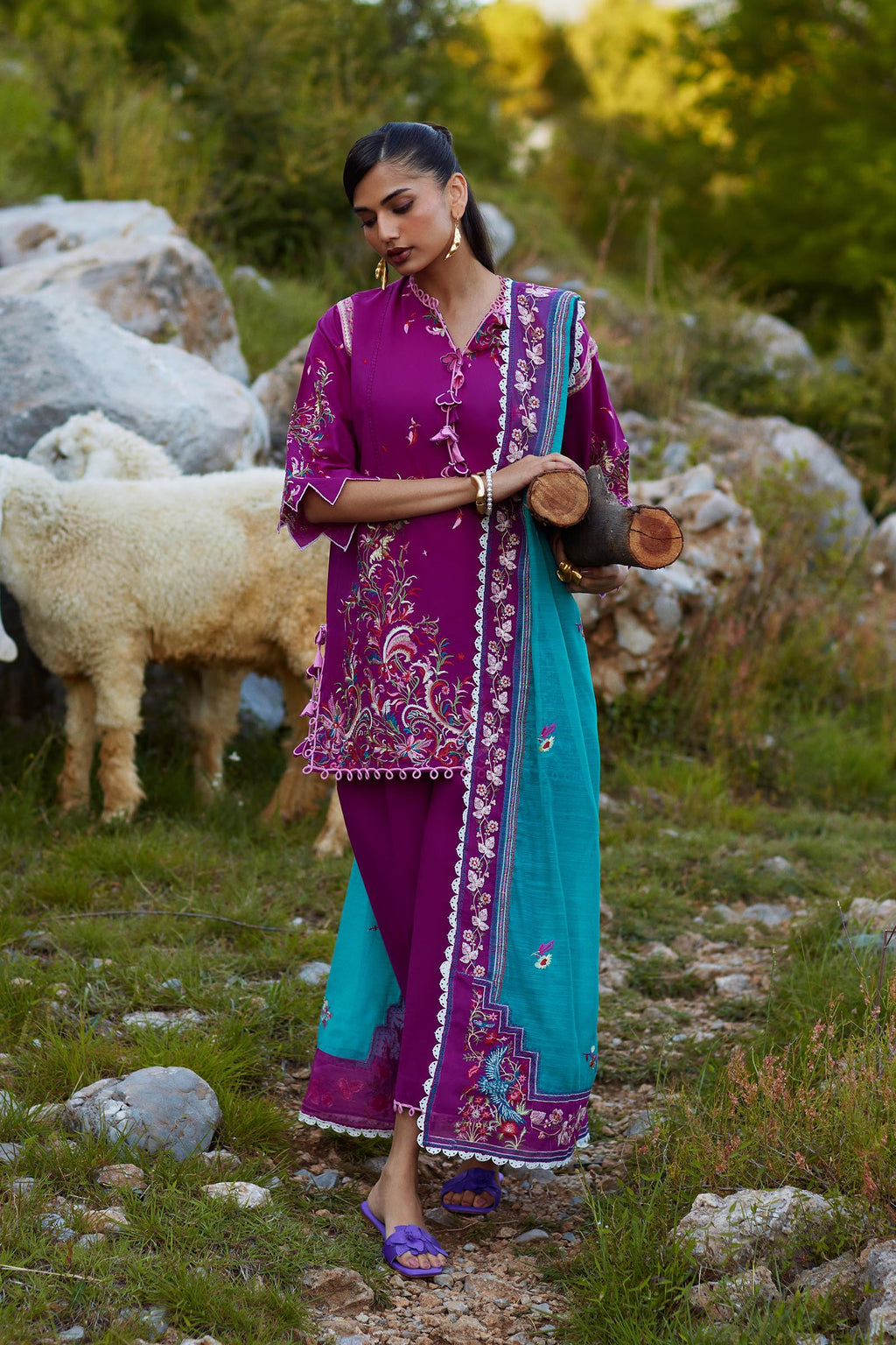 Sana Safinaz | Muzlin Summer 26 | 32-MS by Sana Safinaz - Designer Dress  - Type : Ladies Clothes - Available at Libayah - 100% Original 