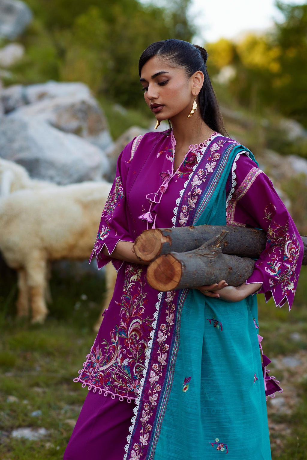 Sana Safinaz | Muzlin Summer 26 | 32-MS by Sana Safinaz - Designer Dress  - Type : Ladies Clothes - Available at Libayah - 100% Original 