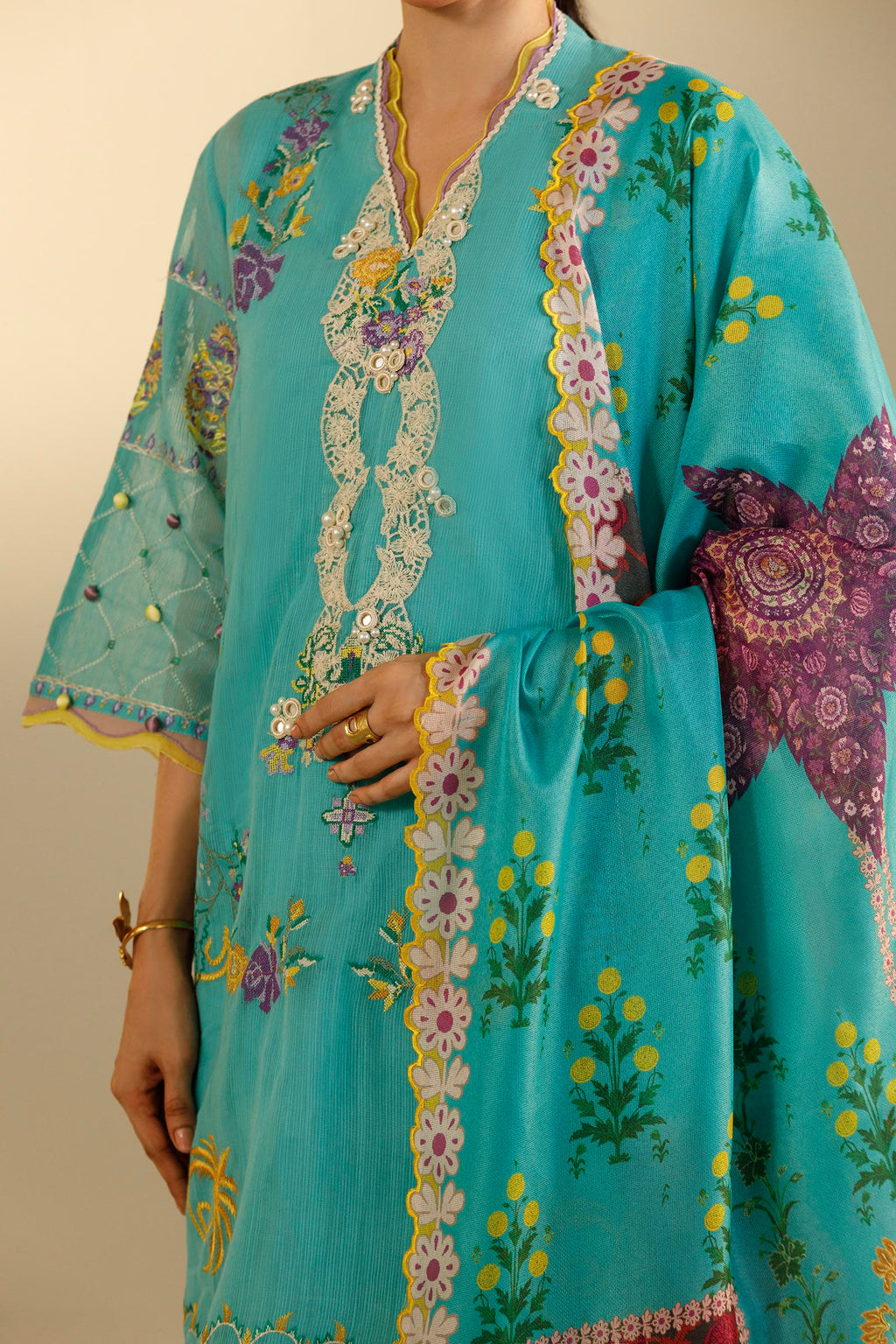 Sana Safinaz | Muzlin Summer 26 | 37-MS by Sana Safinaz - Designer Dress  - Type : Ladies Clothes - Available at Libayah - 100% Original 