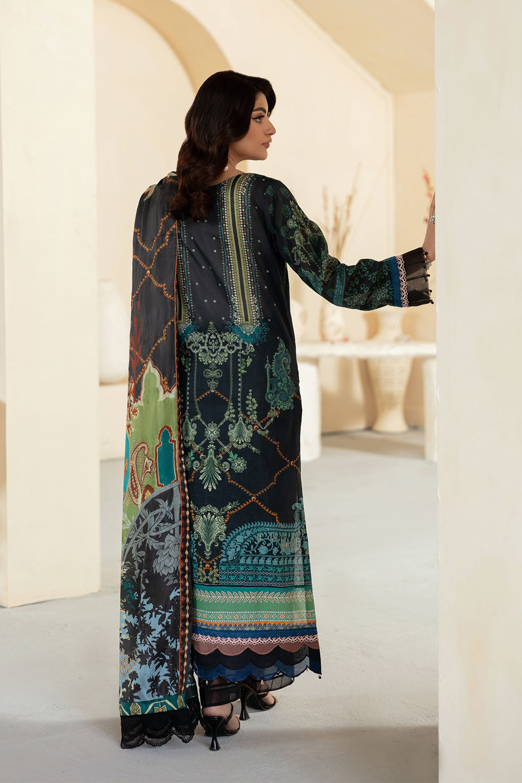 Ramsha | Mashaal Luxury Lawn | L-1301 by Ramsha - Designer Dress - Type: Ladies Clothes - Available at Libayah - 100% Original