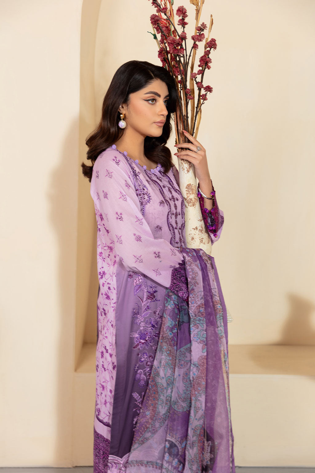 Ramsha | Mashaal Luxury Lawn | L-1304 by Ramsha - Designer Dress - Type: Ladies Clothes - Available at Libayah - 100% Original