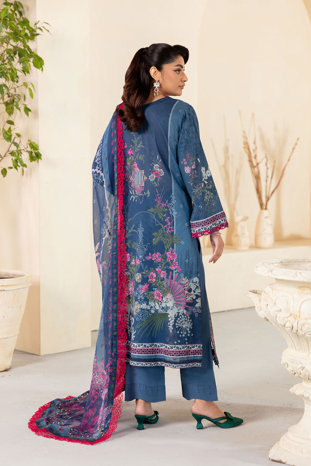 Ramsha | Mashaal Luxury Lawn | L-1305 by Ramsha - Designer Dress - Type: Ladies Clothes - Available at Libayah - 100% Original