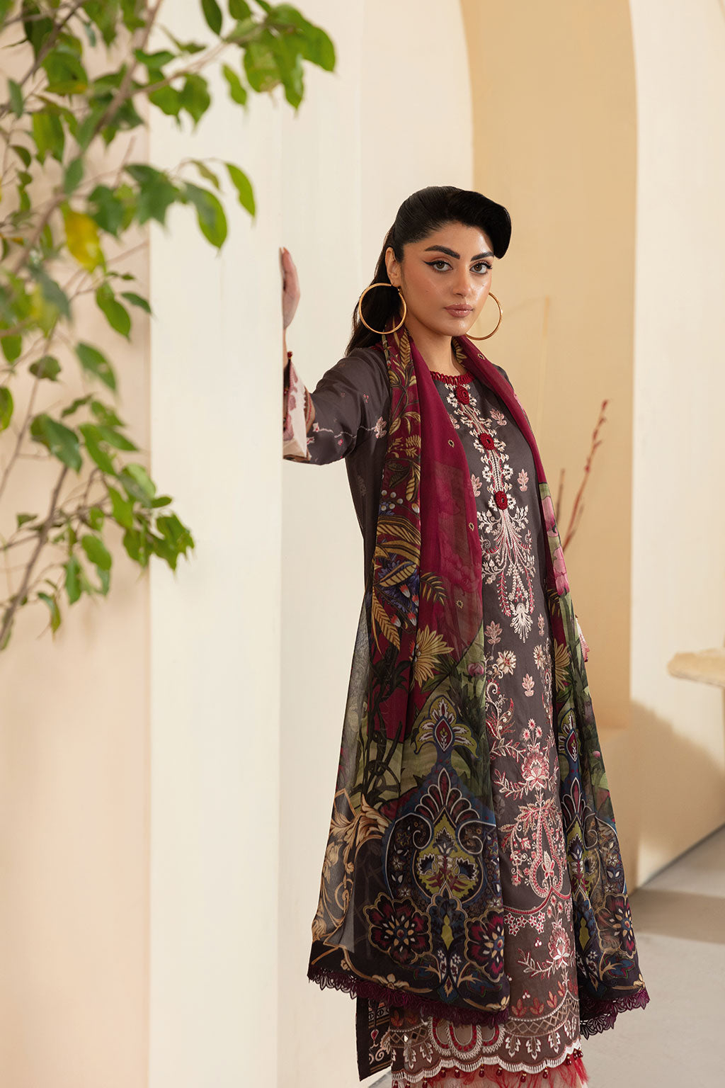 Ramsha | Mashaal Luxury Lawn | L-1309 by Ramsha - Designer Dress - Type: Ladies Clothes - Available at Libayah - 100% Original
