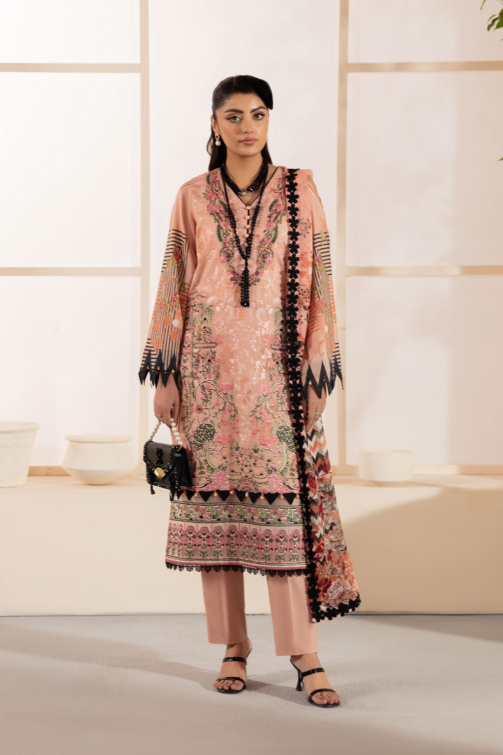 Ramsha | Mashaal Luxury Lawn | L-1311 by Ramsha - Designer Dress - Type: Ladies Clothes - Available at Libayah - 100% Original