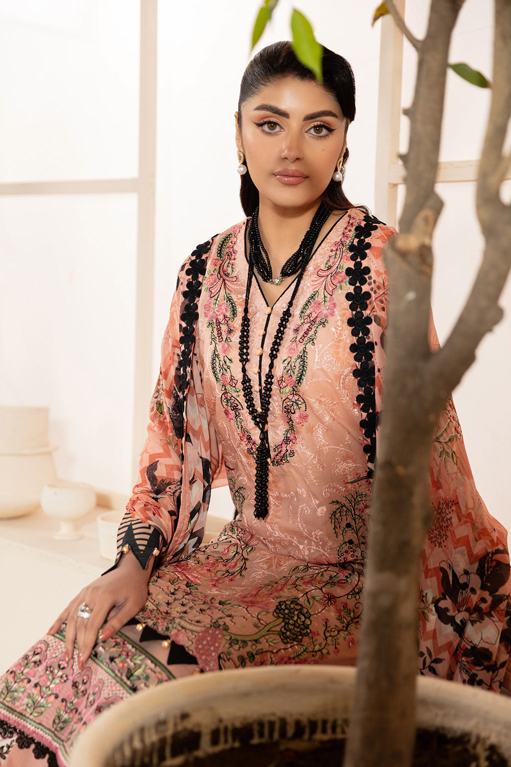 Ramsha | Mashaal Luxury Lawn | L-1311 by Ramsha - Designer Dress - Type: Ladies Clothes - Available at Libayah - 100% Original