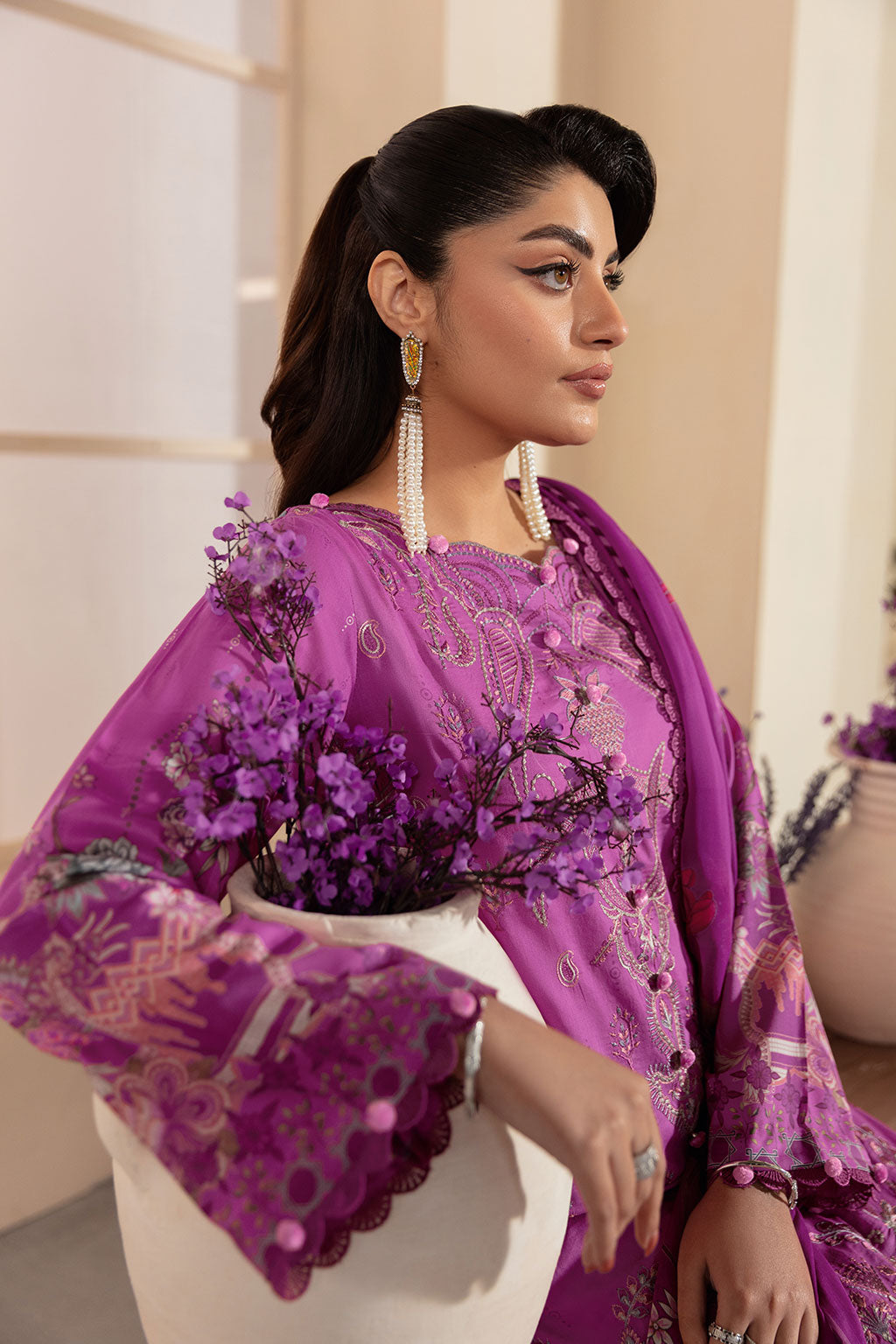 Ramsha | Mashaal Luxury Lawn | L-1312 by Ramsha - Designer Dress - Type: Ladies Clothes - Available at Libayah - 100% Original
