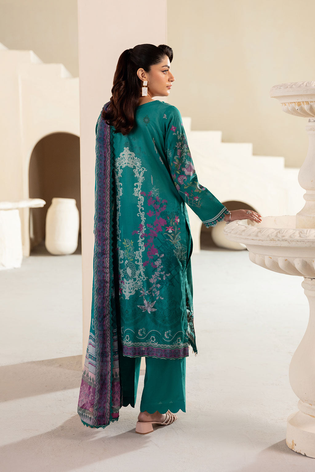 Ramsha | Mashaal Luxury Lawn | L-1310 by Ramsha - Designer Dress - Type: Ladies Clothes - Available at Libayah - 100% Original