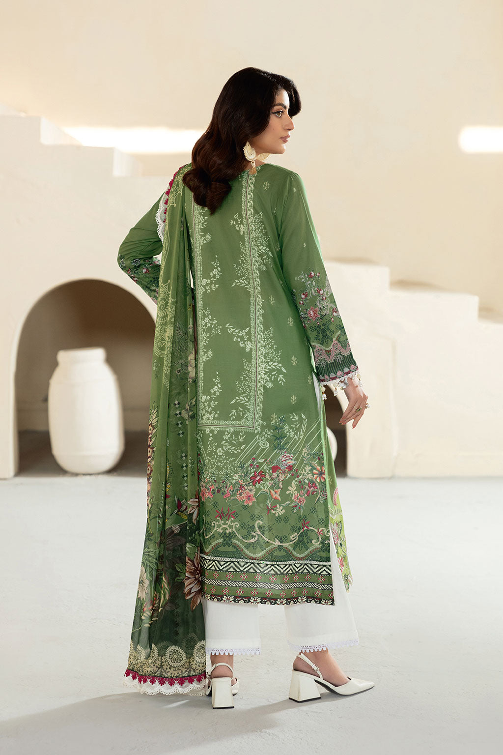 Ramsha | Mashaal Luxury Lawn | L-1307 by Ramsha - Designer Dress - Type: Ladies Clothes - Available at Libayah - 100% Original