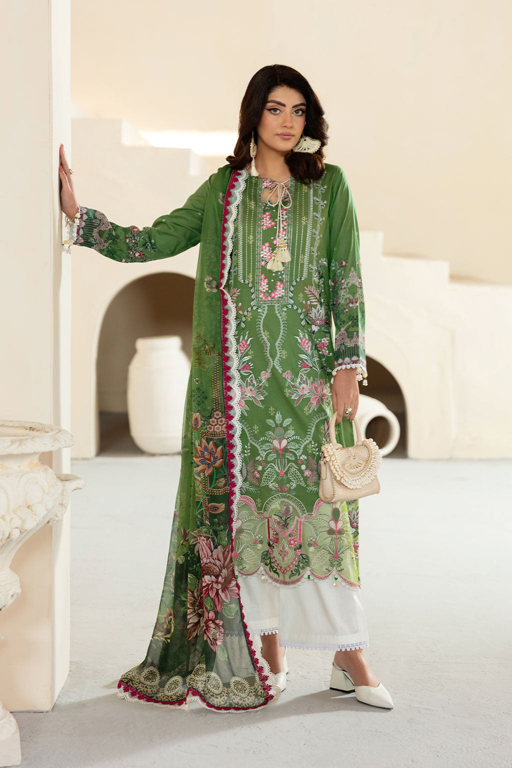 Ramsha | Mashaal Luxury Lawn | L-1307 by Ramsha - Designer Dress - Type: Ladies Clothes - Available at Libayah - 100% Original
