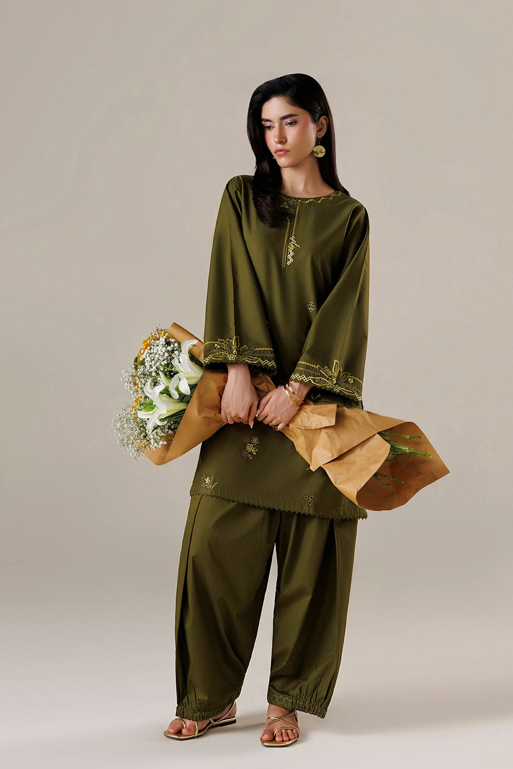Azure | Chic Essentials |Matcha Mood by Azure - Designer Dress  - Type : Ladies Clothes - Available at Libayah - 100% Original 