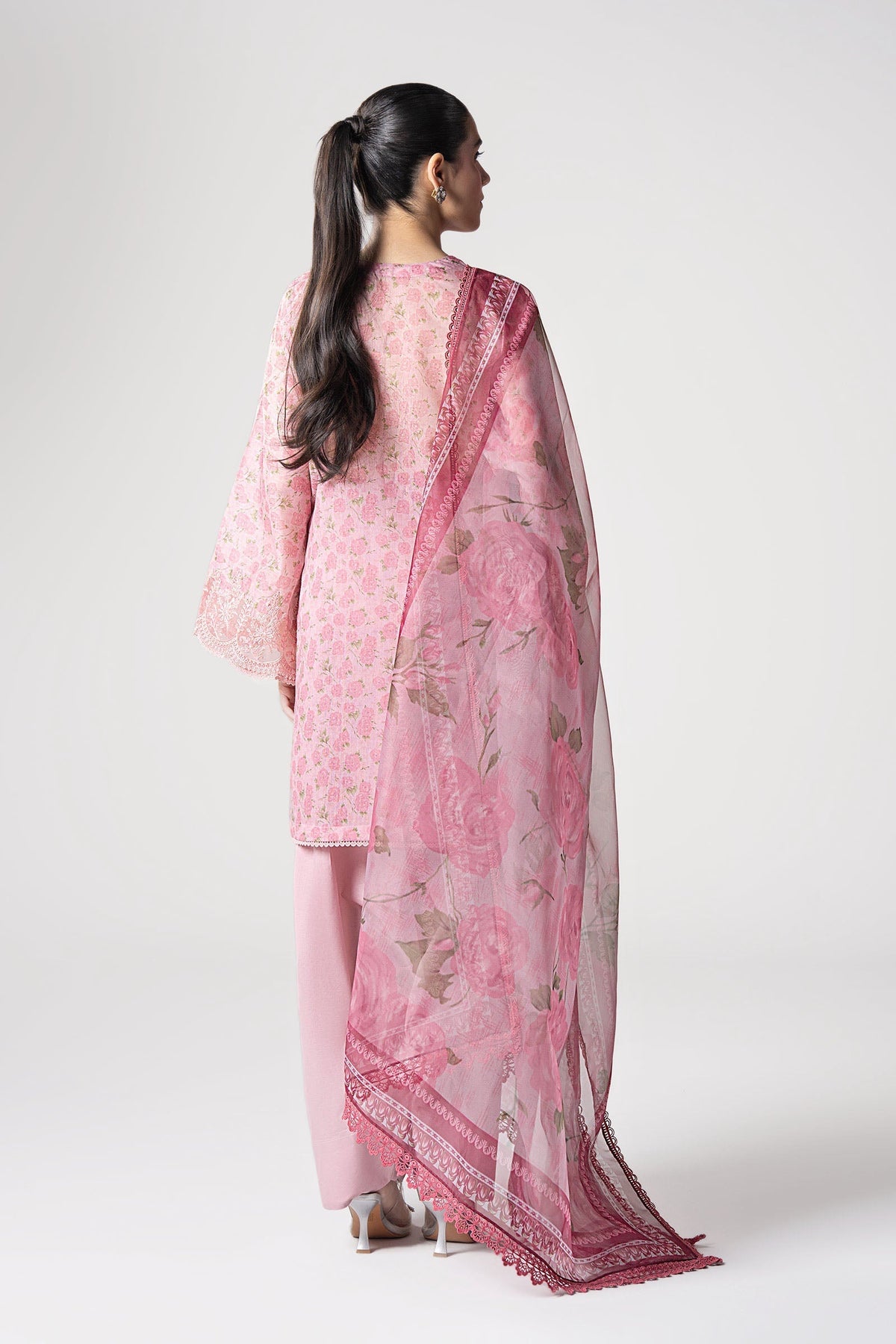 Maria B | Basics RTW | 3 Pc Embroidered Dobby Suit | MB-CS25-145 by Maria B - Designer Dress - Type: Ladies Clothes - Available at Libayah - 100% Original