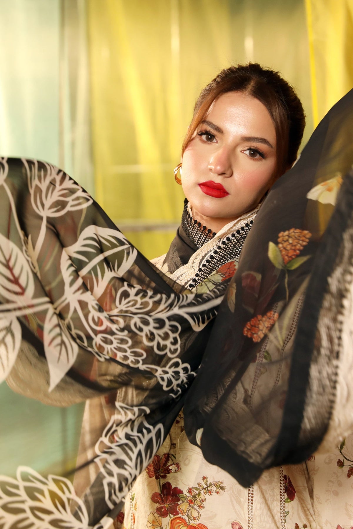 Maria B | M Basic Summer Lawn 25 | MB-CUS25-702B by Maria B - Designer Dress - Type: Ladies Clothes - Available at Libayah - 100% Original