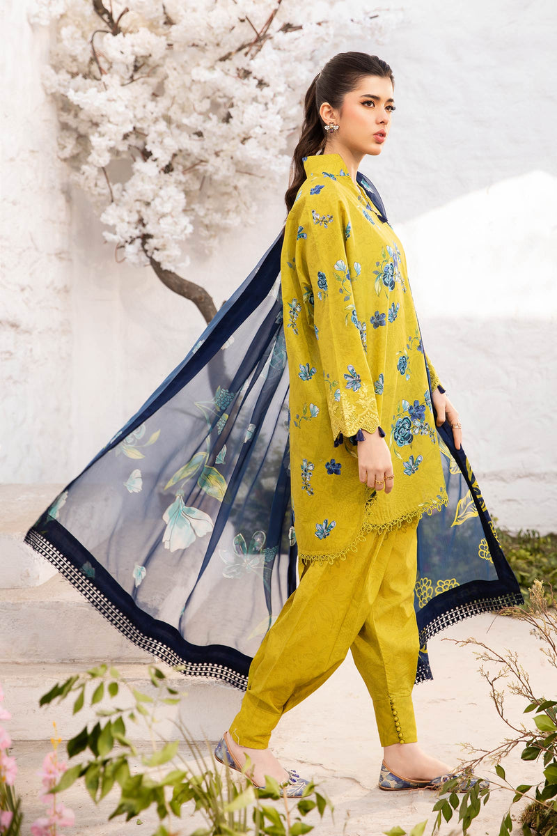 Maria B | M Basic Summer Lawn 25 | MB-CUS25-702A by Maria B - Designer Dress - Type: Ladies Clothes - Available at Libayah - 100% Original