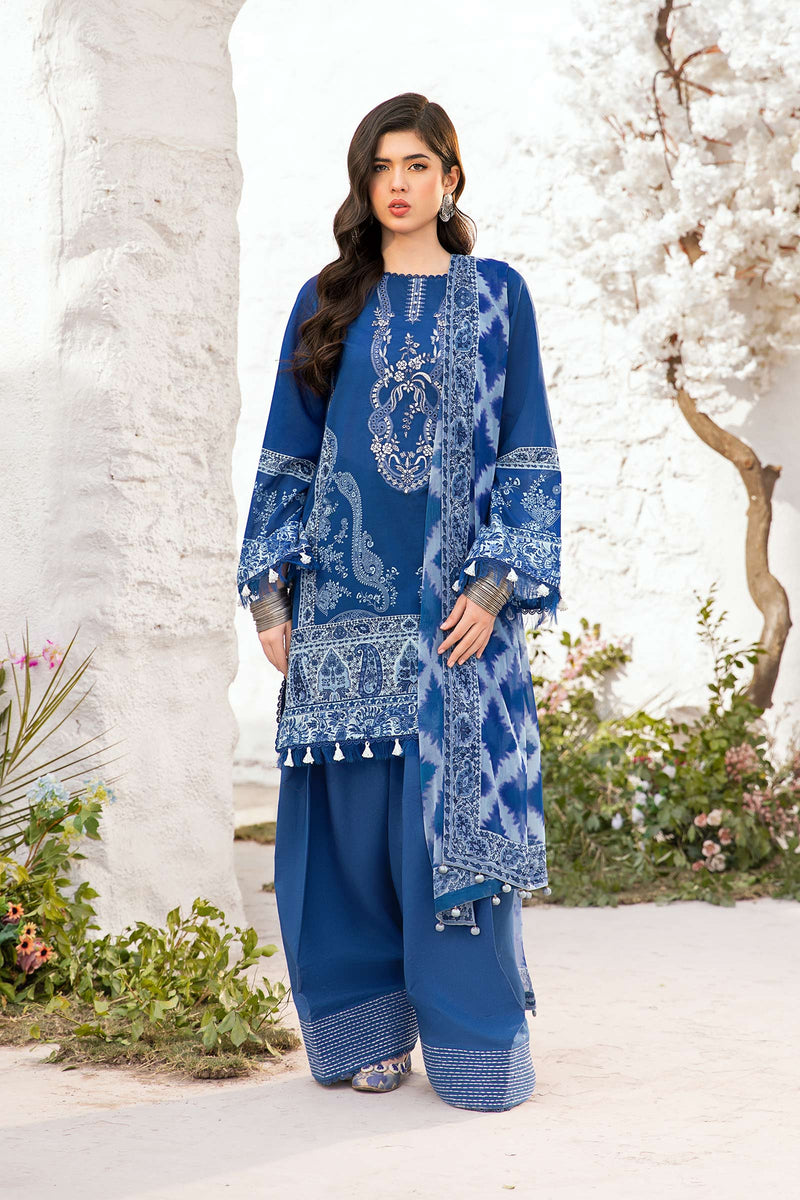 Maria B | M Basic Summer Lawn 25 | MB-CUS25-703B by Maria B - Designer Dress - Type: Ladies Clothes - Available at Libayah - 100% Original