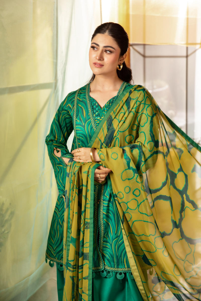 Maria B | M Basic Summer Lawn 25 | MB-CUS25-704A by Maria B - Designer Dress - Type: Ladies Clothes - Available at Libayah - 100% Original