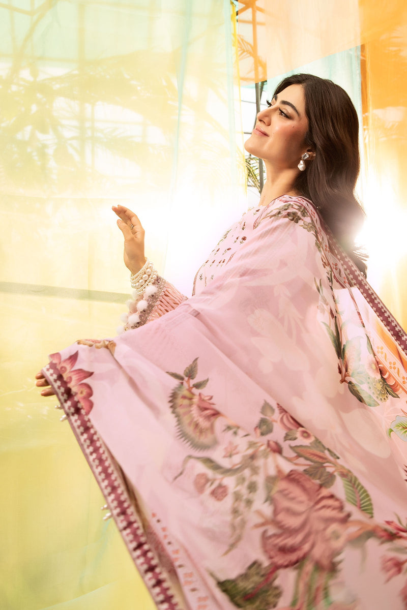Maria B | M Basic Summer Lawn 25 | MB-CUS25-705B by Maria B - Designer Dress - Type: Ladies Clothes - Available at Libayah - 100% Original